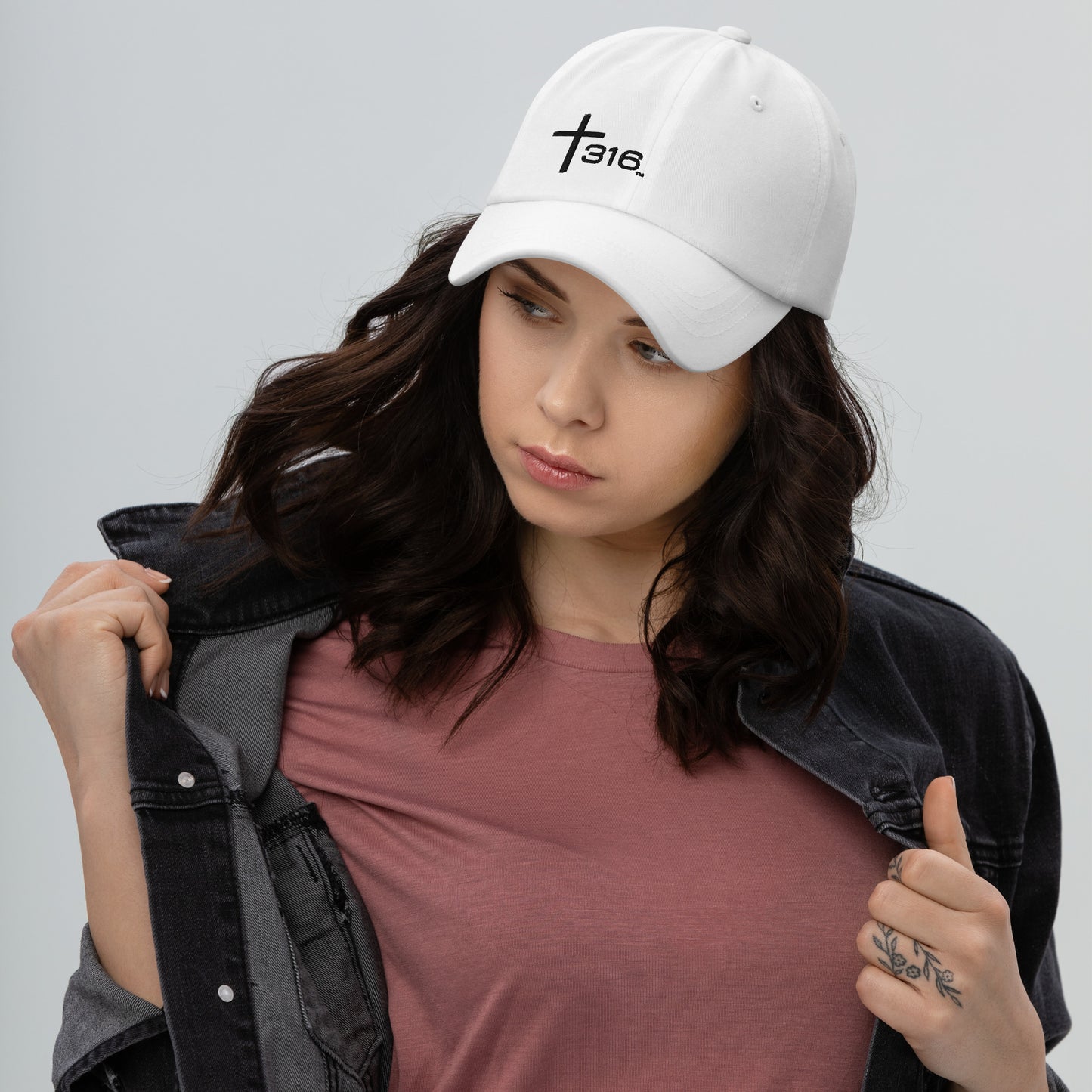 Trinity 316 ICON Unstructured Adjustable Hat - White