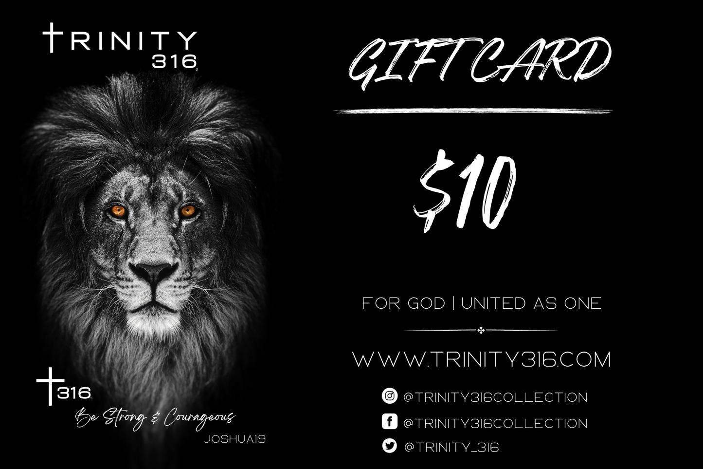 Trinity 316 Gift Card