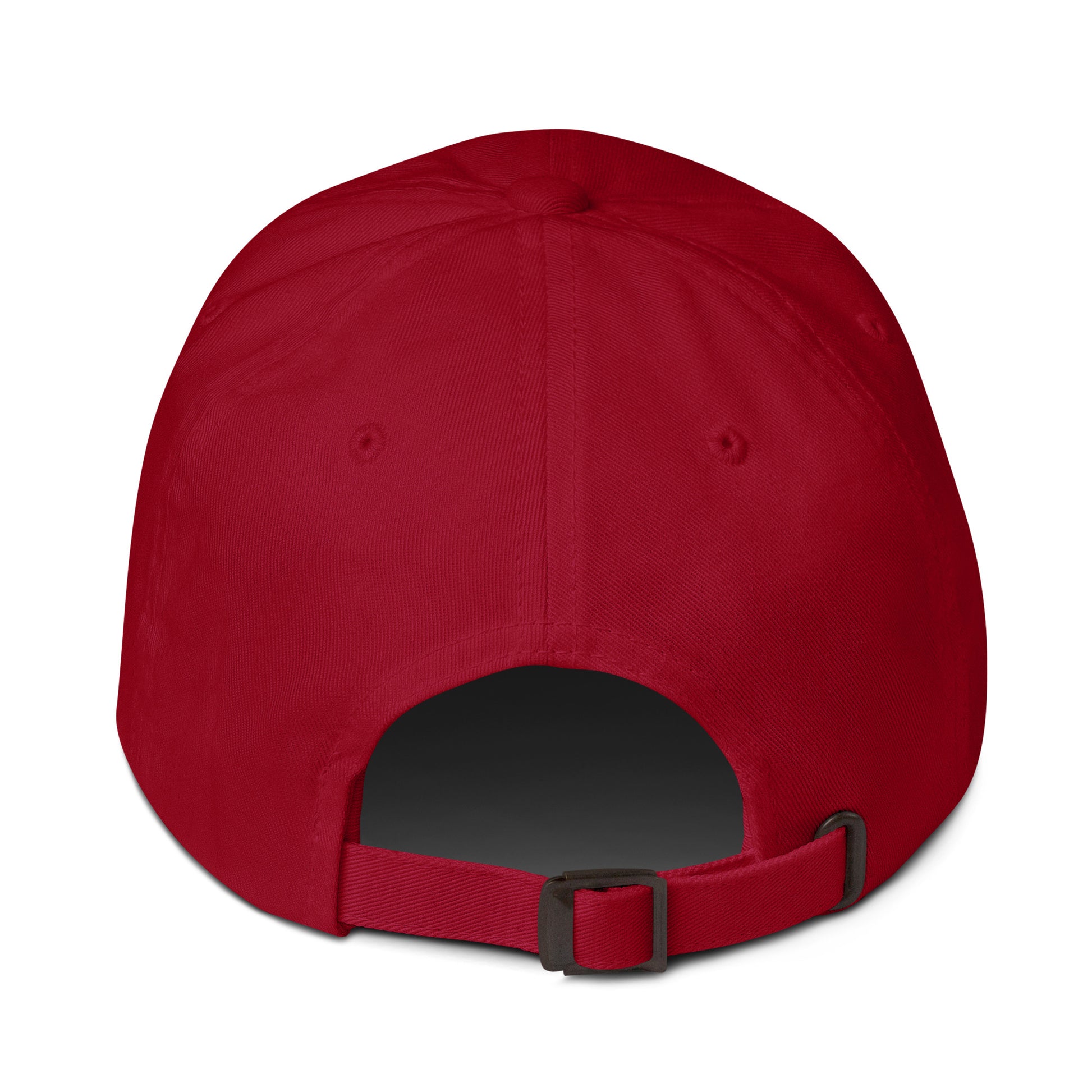 T316 Icon embroidered Christian dad hat in cranberry— Trinity 3:16 faith apparel

That completes the Dad Hat pair — Black thread and White thread. Ready for the Trucker Hat next, or wherever you'd like to go.