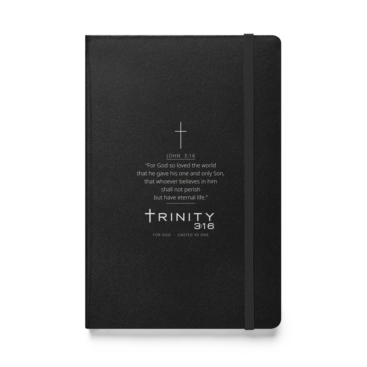John 3:16 Christian journal cover — Trinity 3:16 faith apparel
