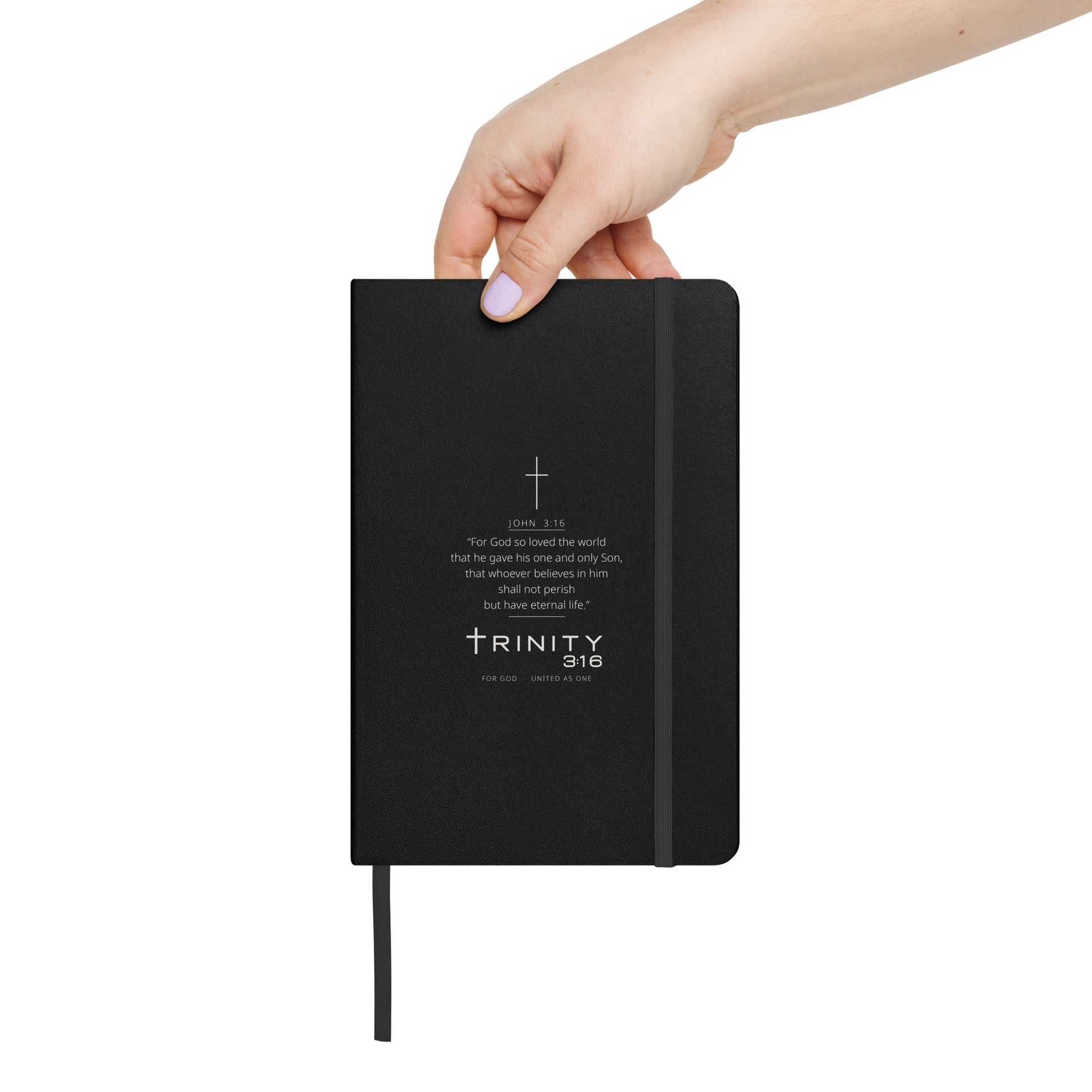 John 3:16 Christian journal cover — Trinity 3:16 faith apparel