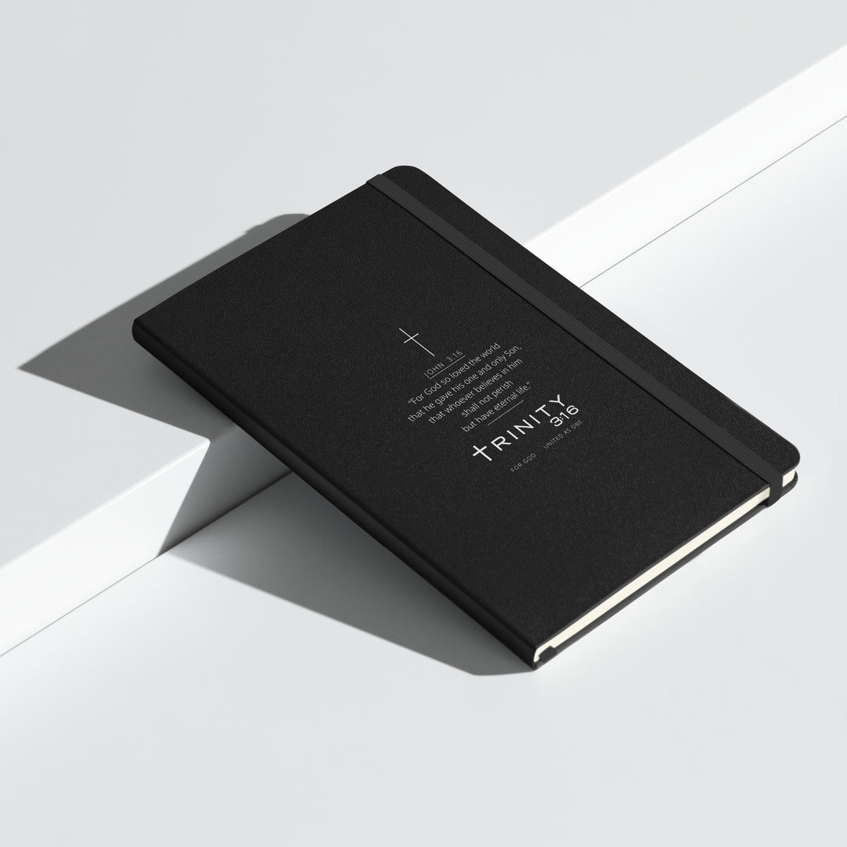 John 3:16 Christian journal cover — Trinity 3:16 faith apparel