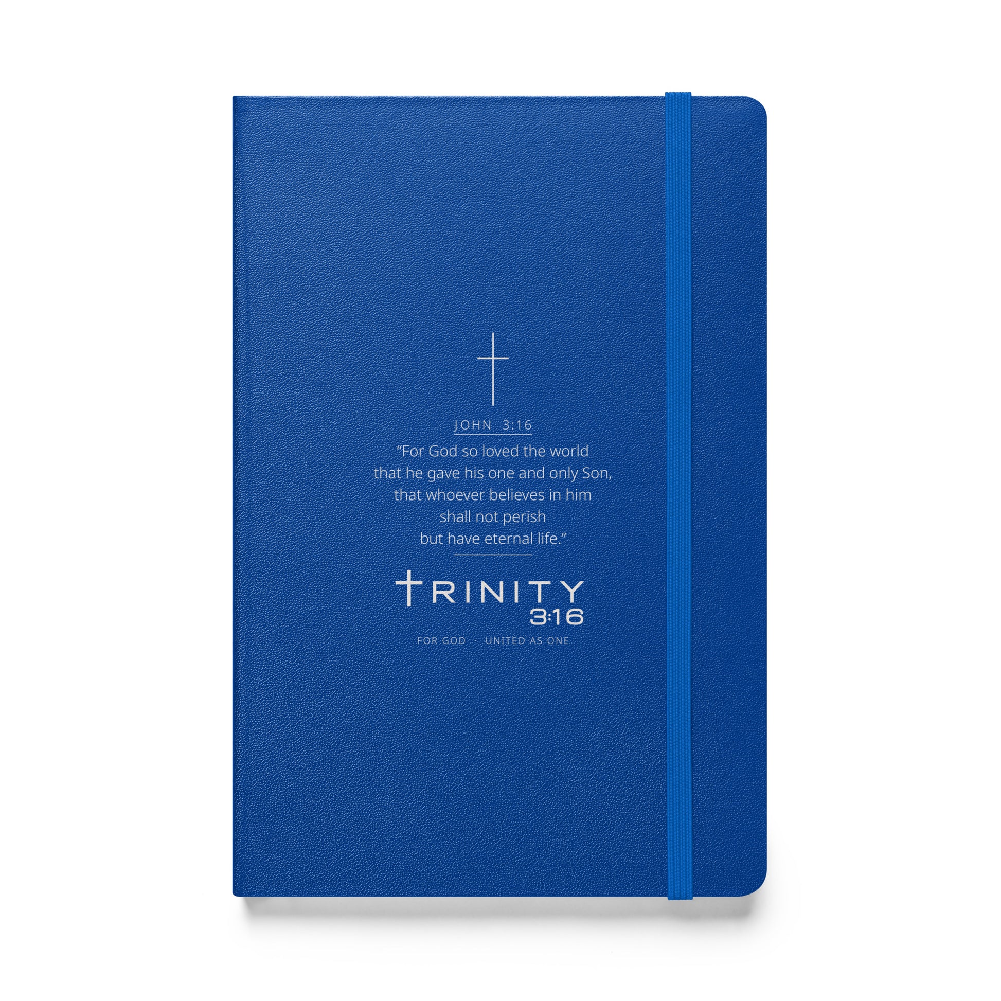 John 3:16 Christian journal cover — Trinity 3:16 faith apparel