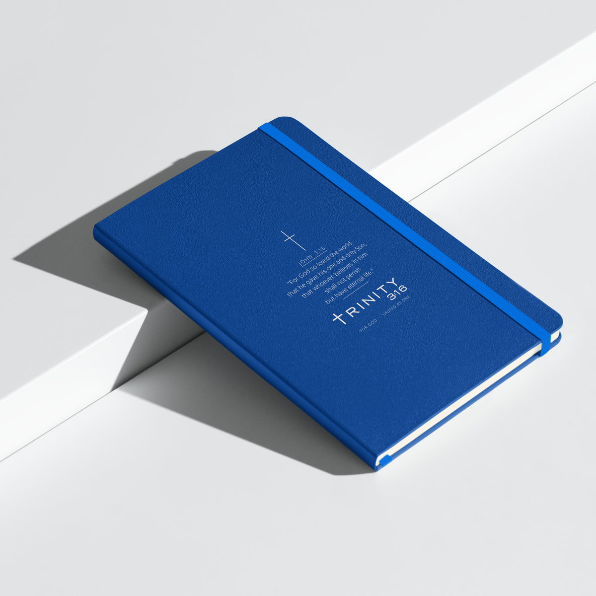 John 3:16 Christian journal cover — Trinity 3:16 faith apparel
