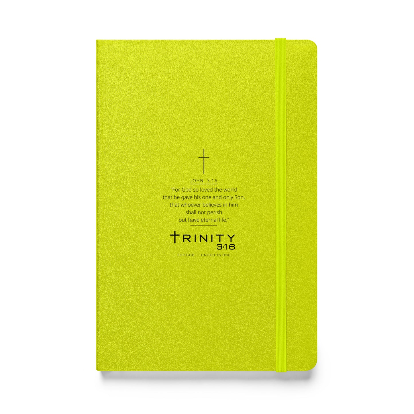 John 3:16 Christian journal cover — Trinity 3:16 faith apparel
