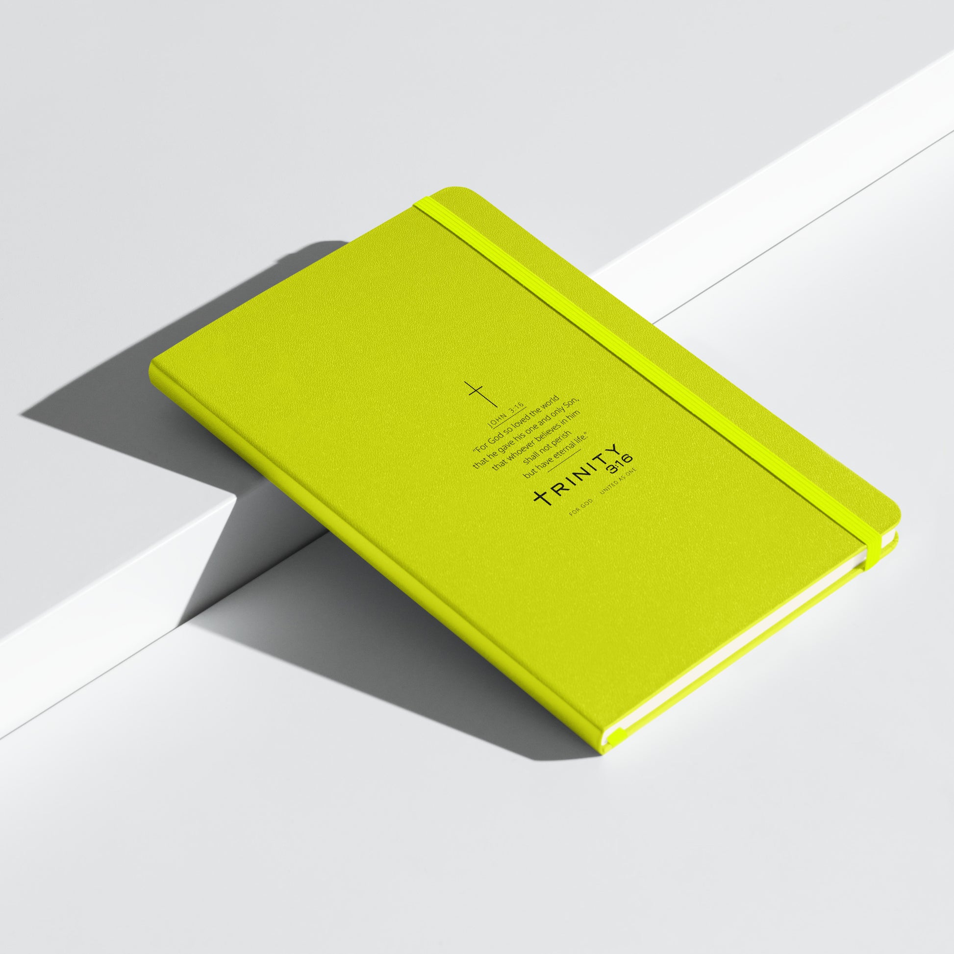 John 3:16 Christian journal cover — Trinity 3:16 faith apparel