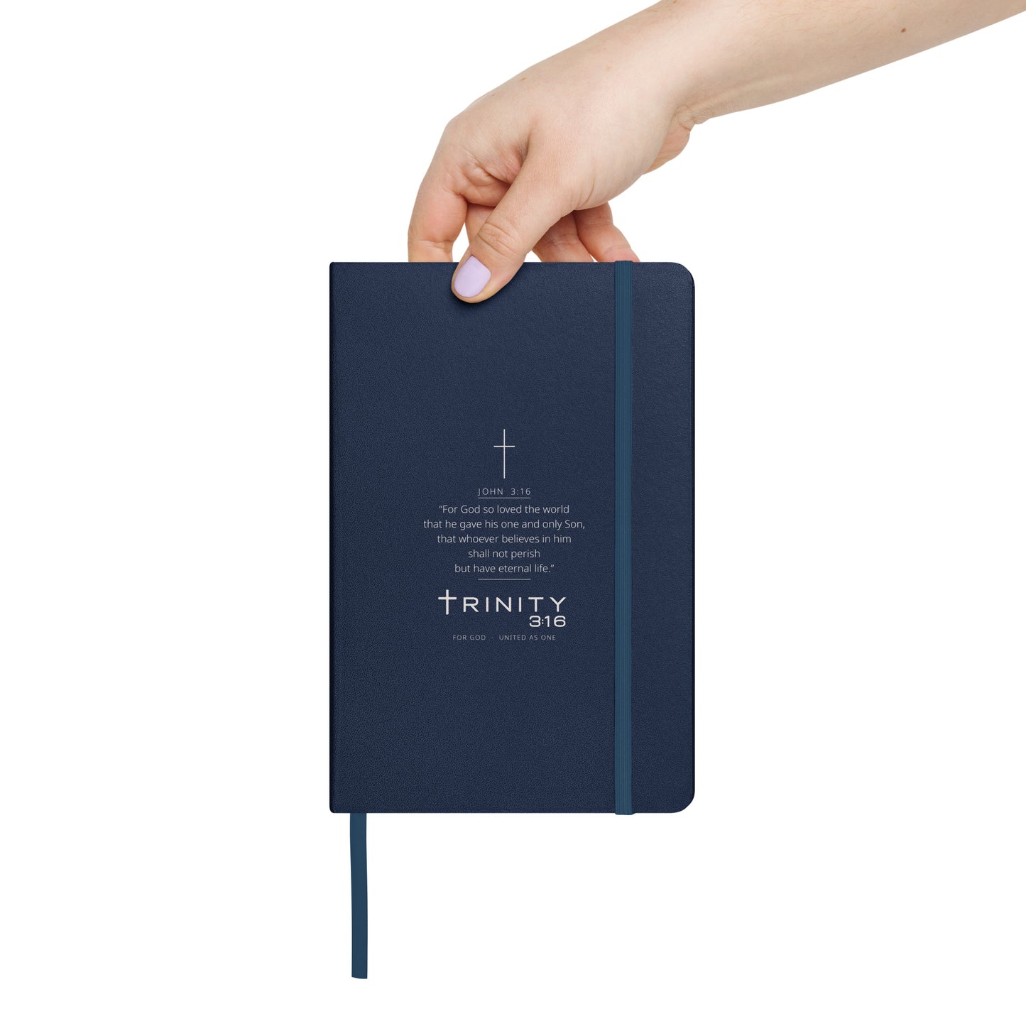 John 3:16 Christian journal cover — Trinity 3:16 faith apparel