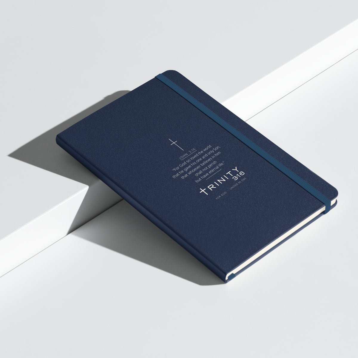 John 3:16 Christian journal cover — Trinity 3:16 faith apparel