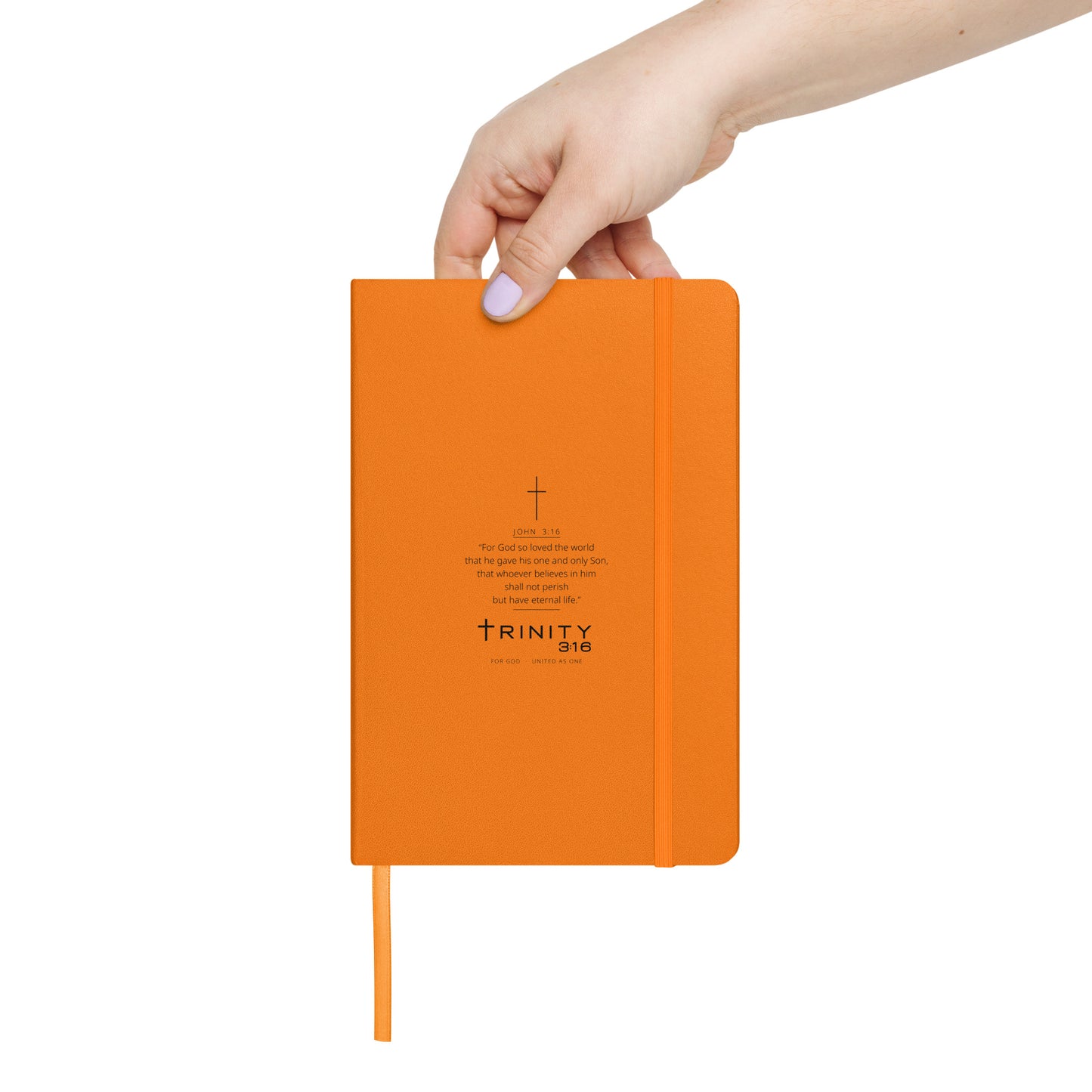 John 3:16 Christian journal cover — Trinity 3:16 faith apparel