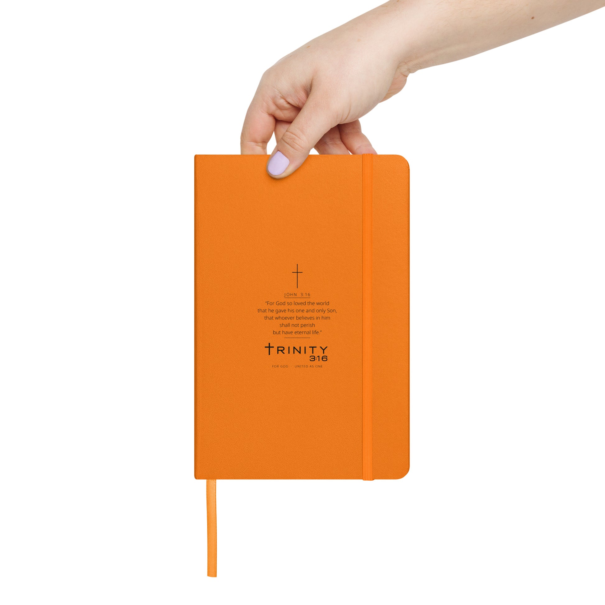 John 3:16 Christian journal cover — Trinity 3:16 faith apparel