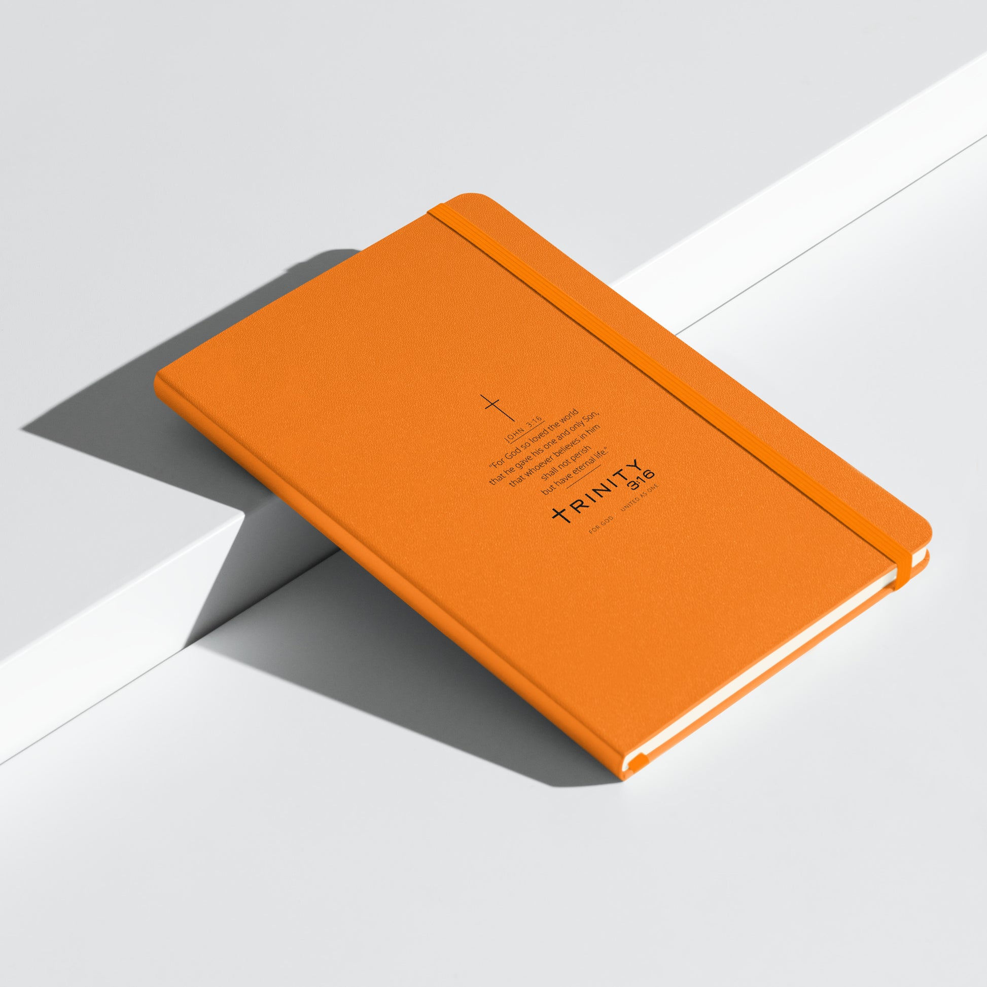 John 3:16 Christian journal cover — Trinity 3:16 faith apparel