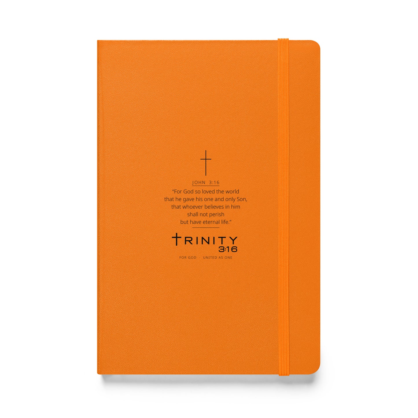John 3:16 Christian journal cover — Trinity 3:16 faith apparel