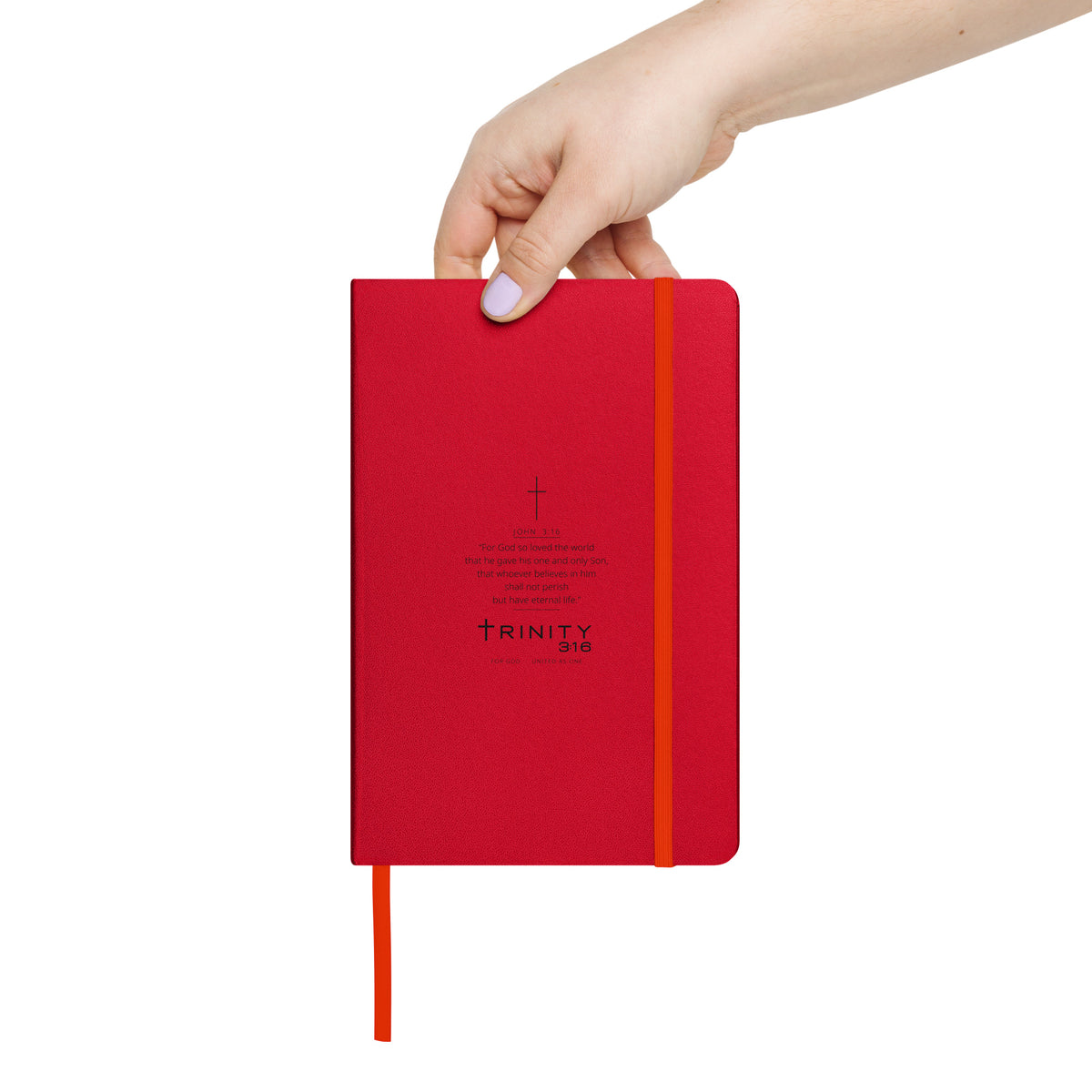 John 3:16 Christian journal cover — Trinity 3:16 faith apparel