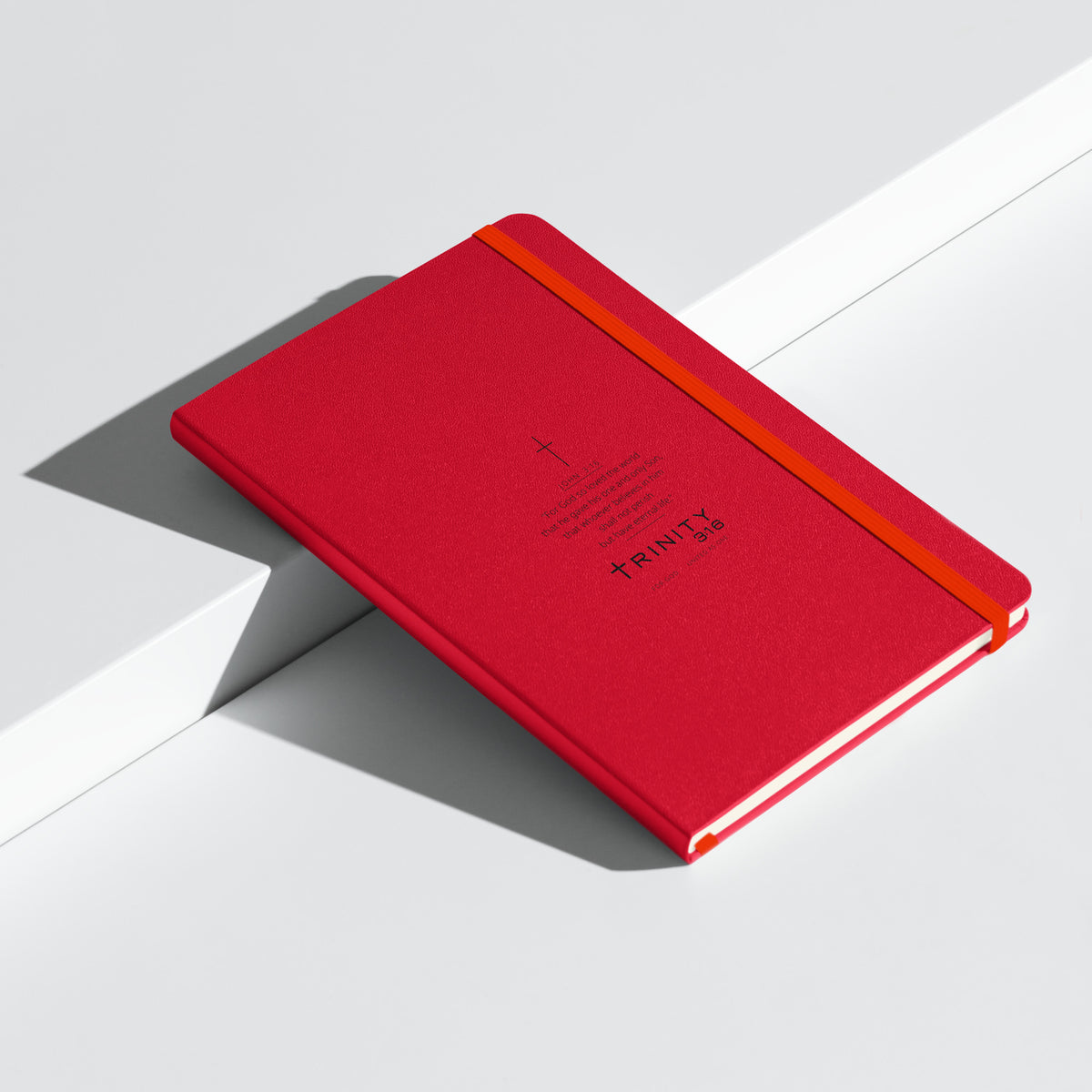John 3:16 Christian journal cover — Trinity 3:16 faith apparel