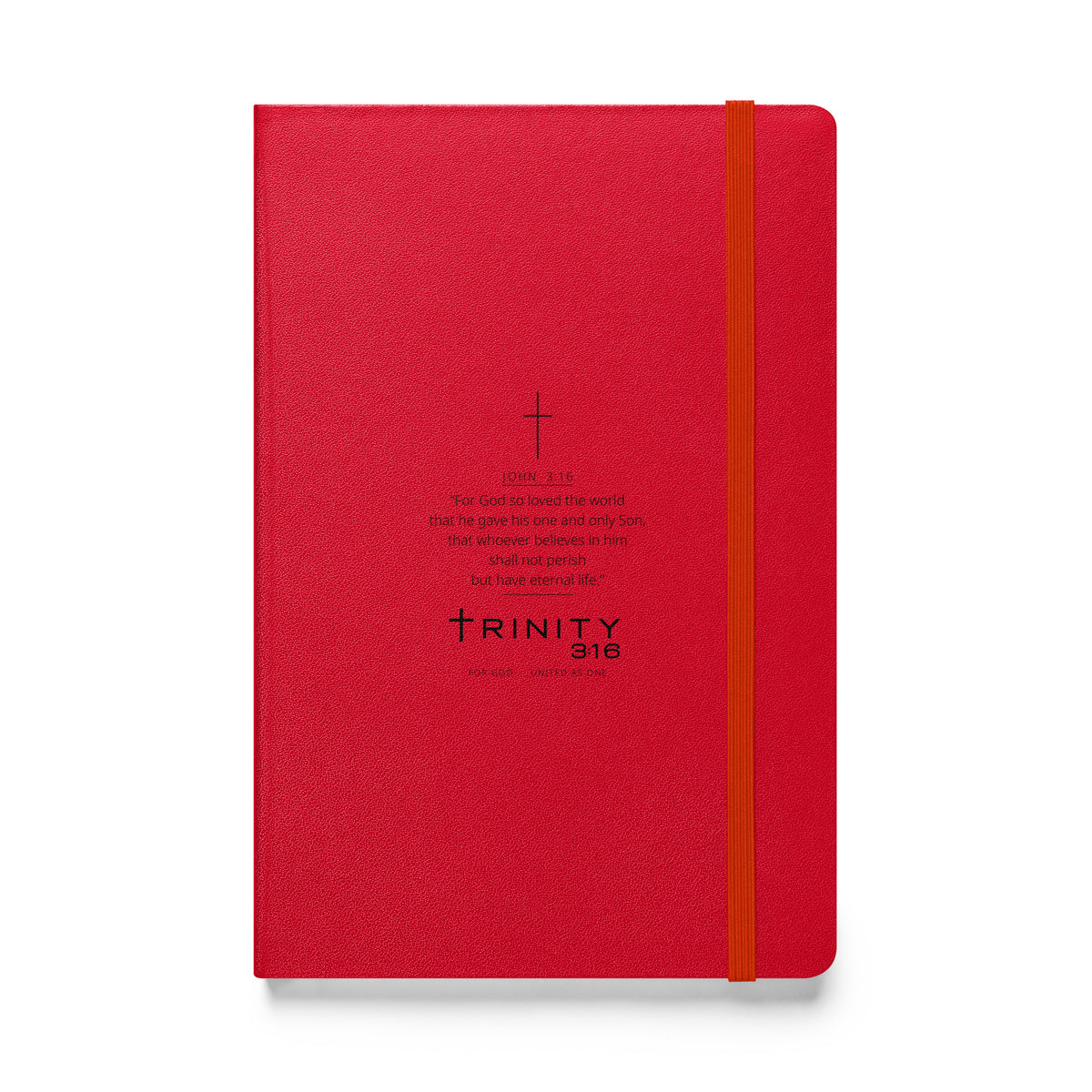 John 3:16 Christian journal cover — Trinity 3:16 faith apparel
