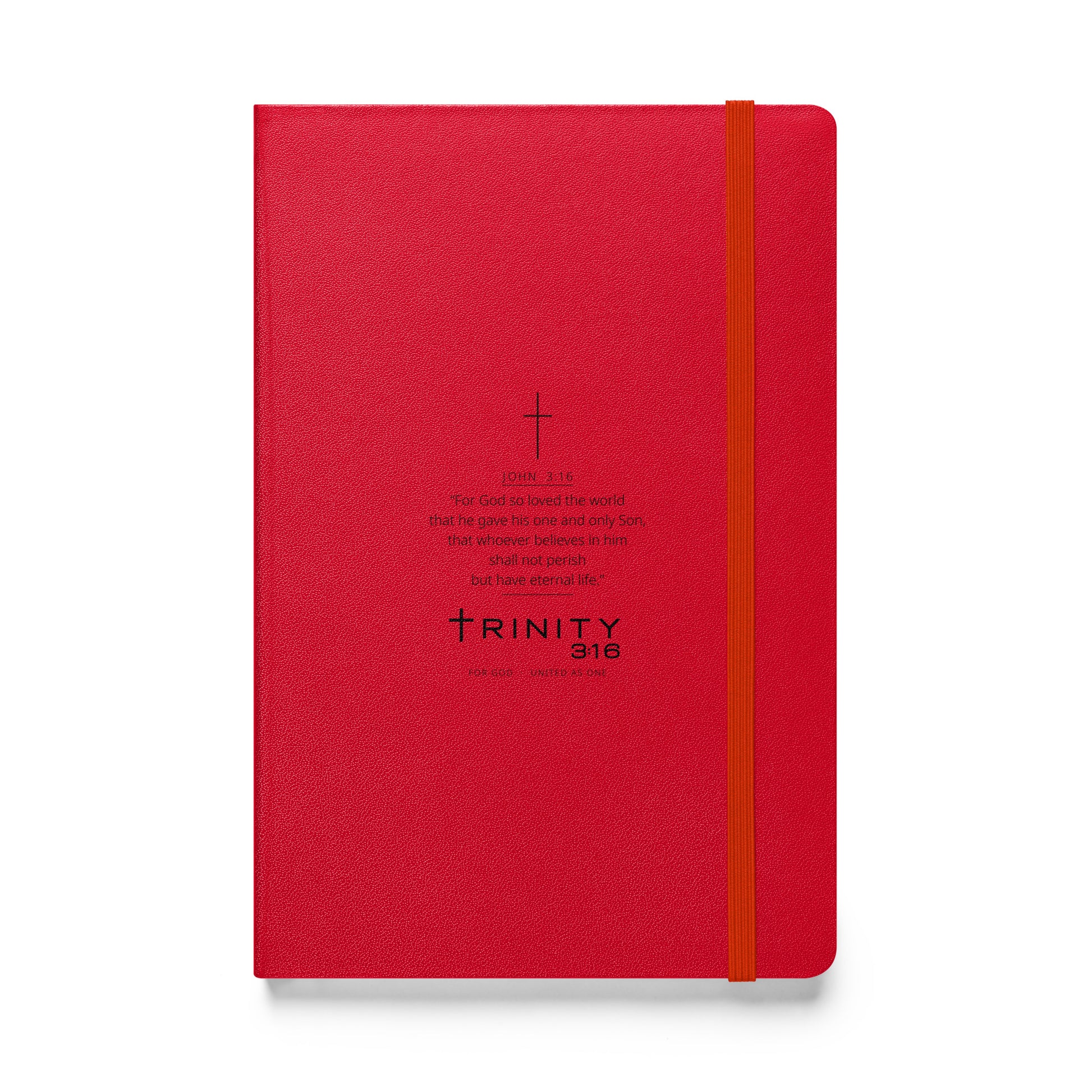 John 3:16 Christian journal cover — Trinity 3:16 faith apparel