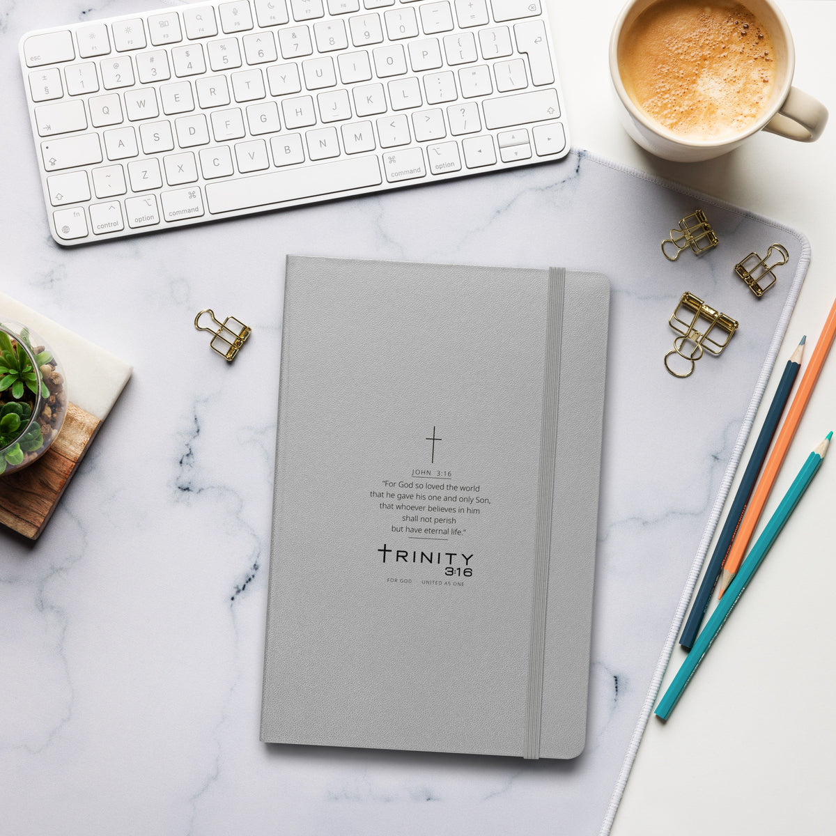 John 3:16 Christian journal cover — Trinity 3:16 faith apparel