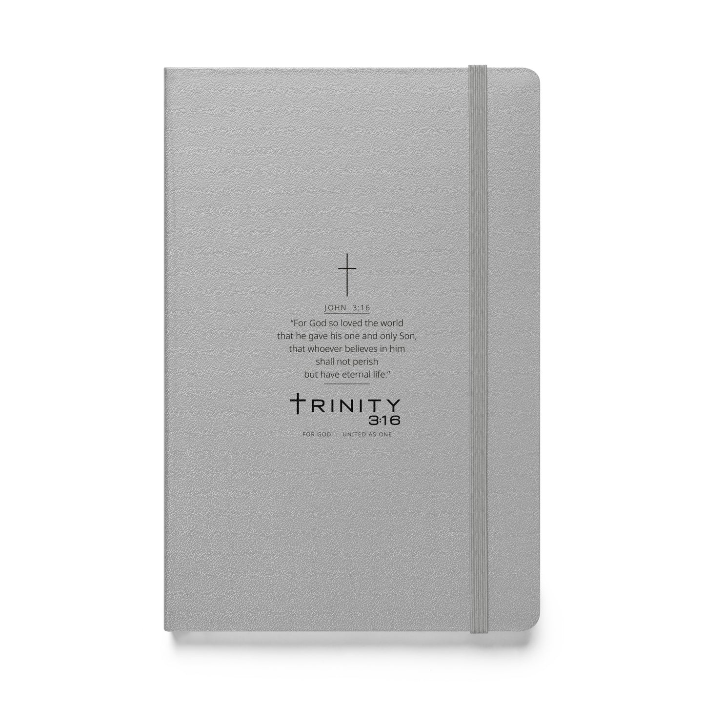 John 3:16 Christian journal cover — Trinity 3:16 faith apparel