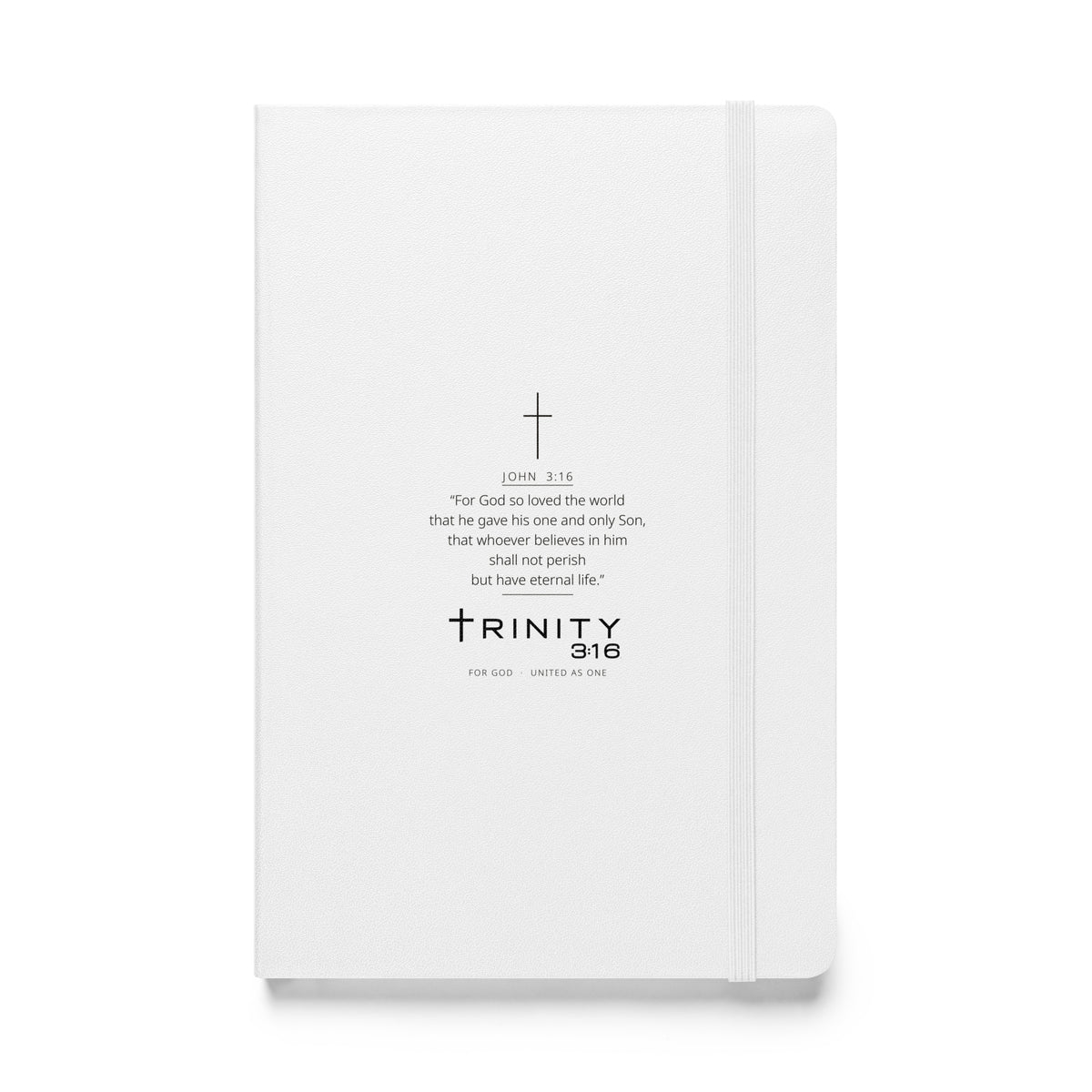 John 3:16 Christian journal cover — Trinity 3:16 faith apparel