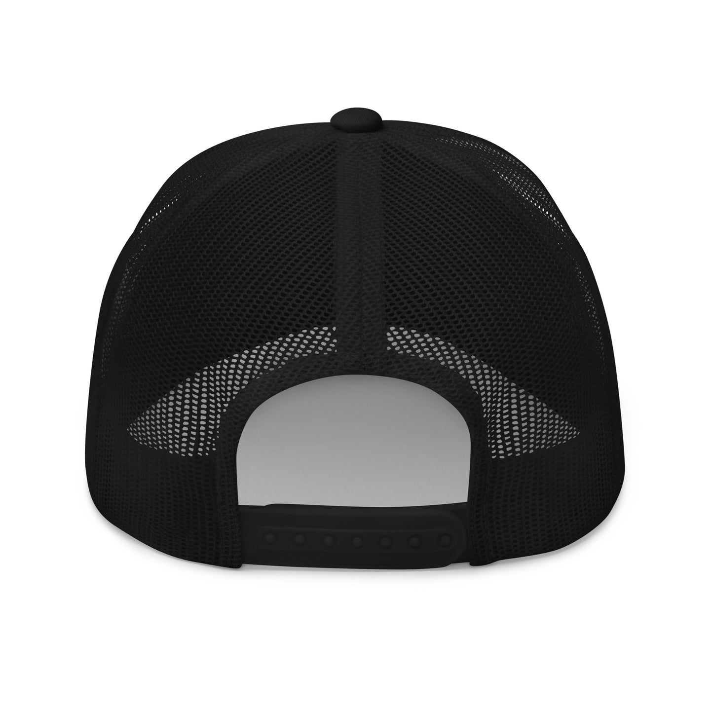 T316 Icon embroidered Christian trucker hat in black — Trinity 3:16 faith apparel