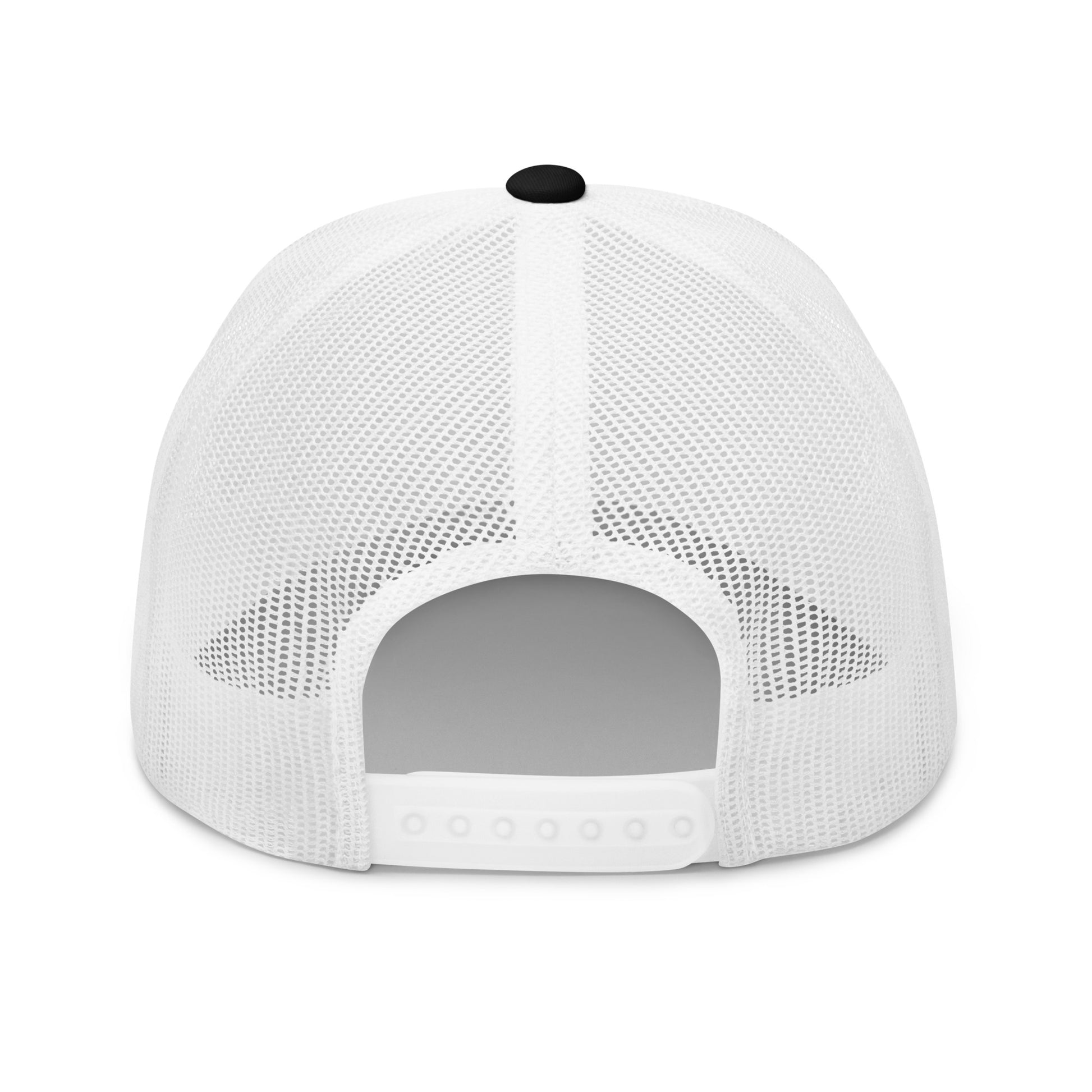 T316 Icon embroidered Christian trucker hat in black/white — Trinity 3:16 faith apparel