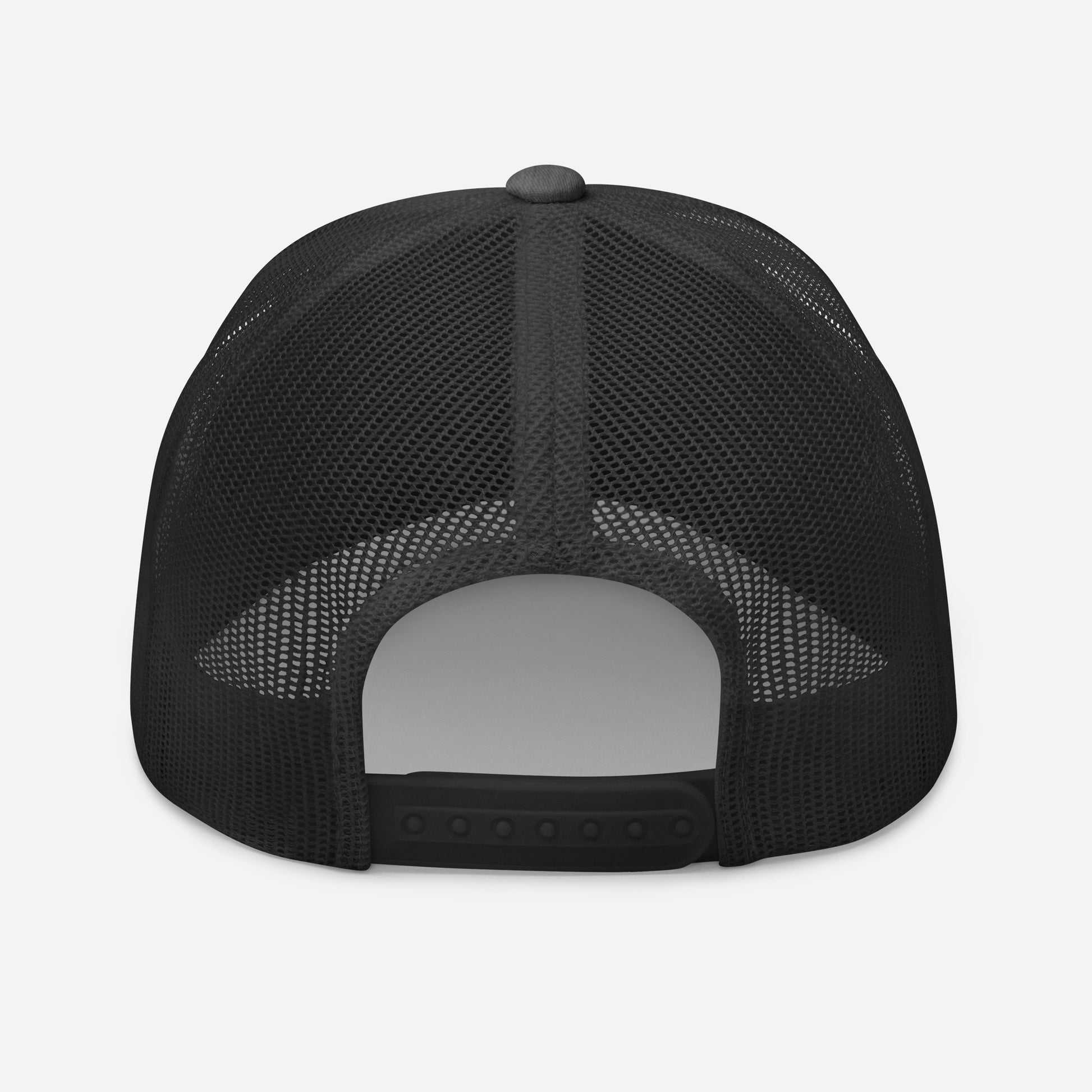 T316 Icon embroidered Christian trucker hat in dark heather grey — Trinity 3:16 faith apparel