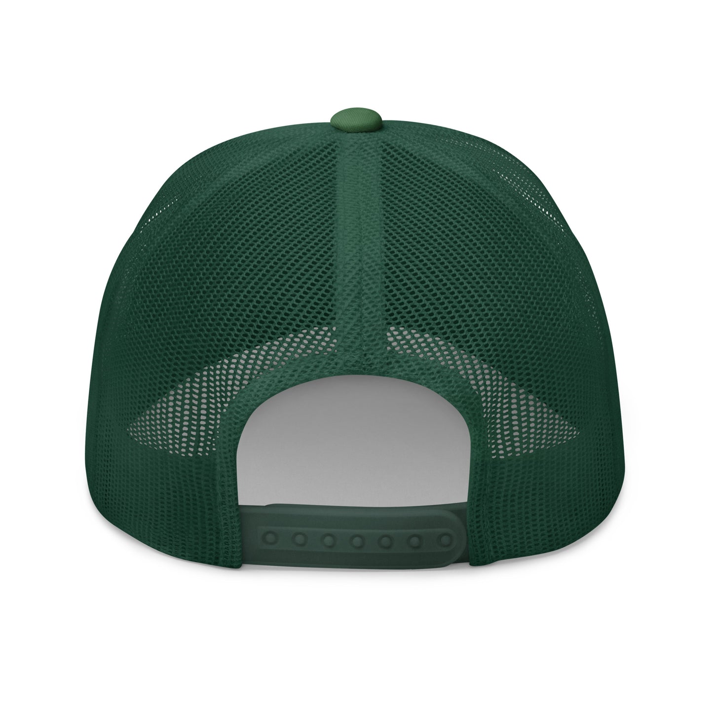 T316 Icon embroidered Christian trucker hat in evergreen — Trinity 3:16 faith apparel