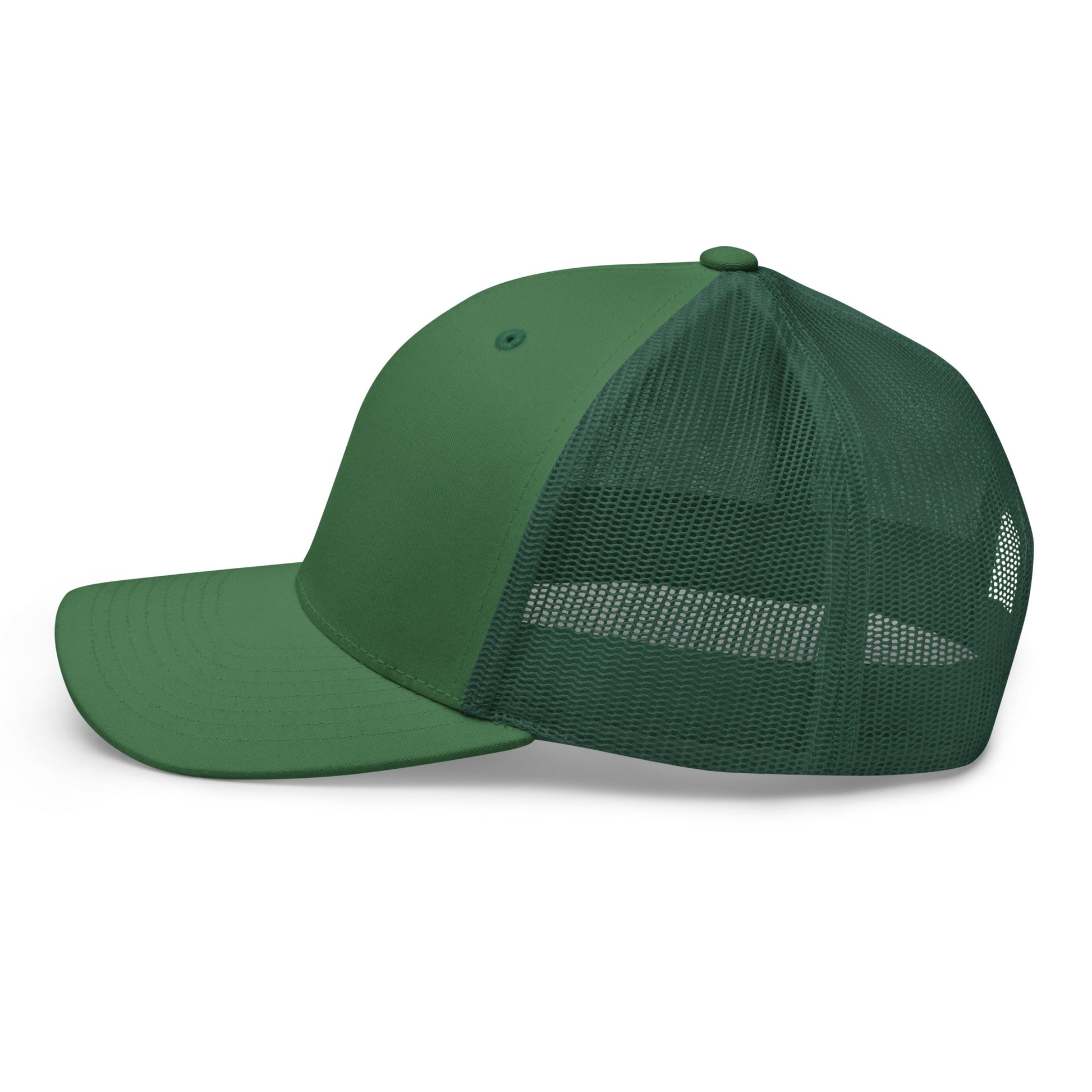 T316 Icon embroidered Christian trucker hat in evergreen — Trinity 3:16 faith apparel