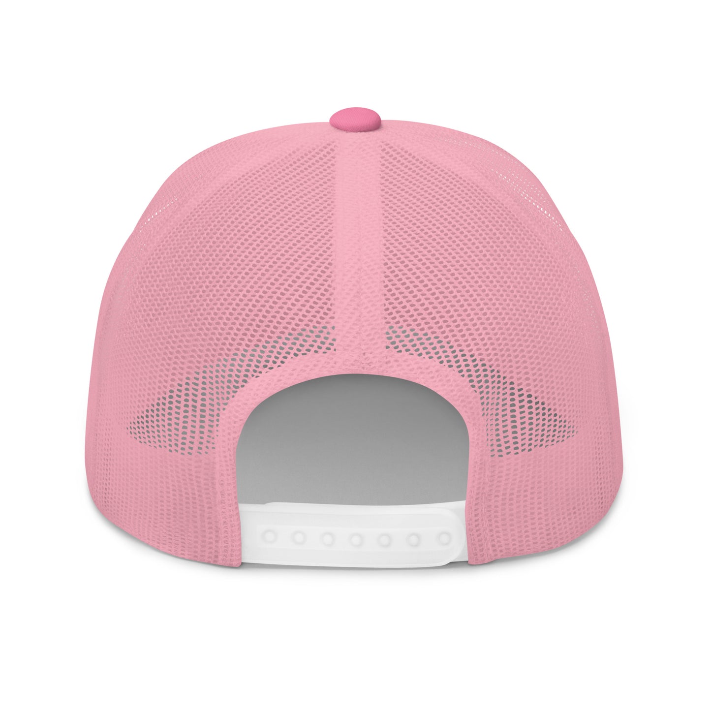 T316 Icon embroidered Christian trucker hat in pink — Trinity 3:16 faith apparel