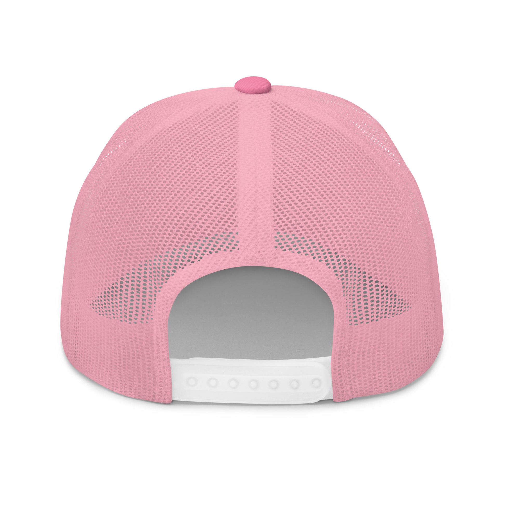 T316 Icon embroidered Christian trucker hat in pink — Trinity 3:16 faith apparel
