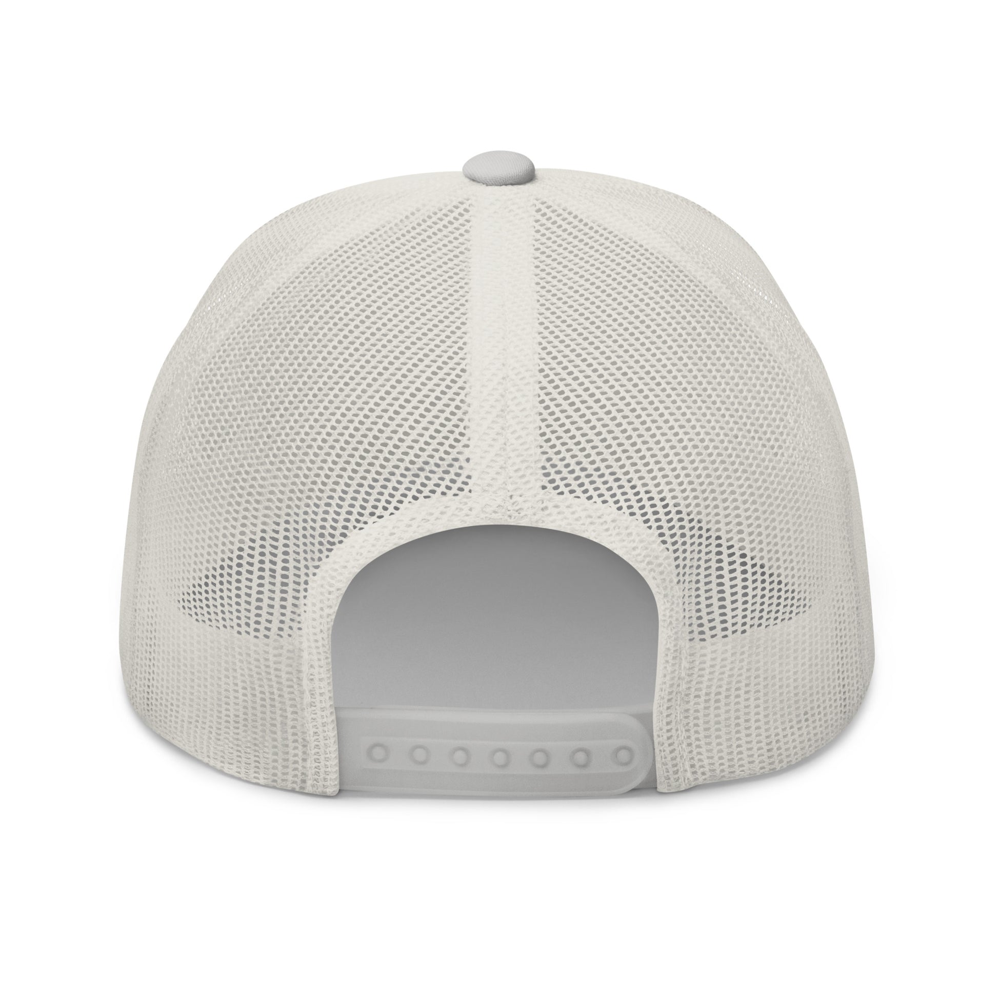 T316 Icon embroidered Christian trucker hat in silver — Trinity 3:16 faith apparel