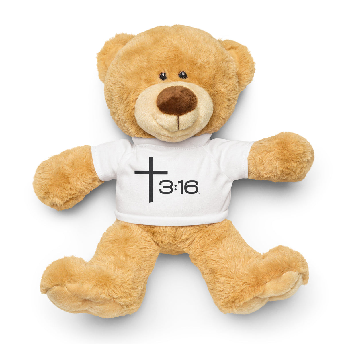 T316 Icon Christian teddy bear gift — Trinity 3:16 faith apparel