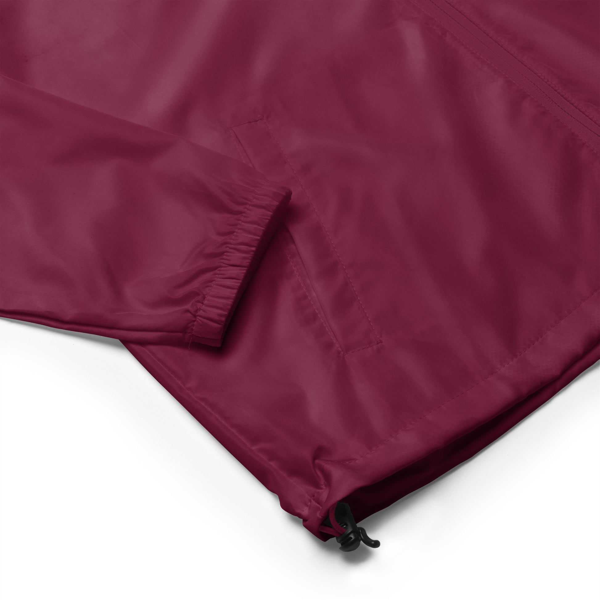 T316 Icon Christian windbreaker in maroon— Trinity 3:16 faith apparel