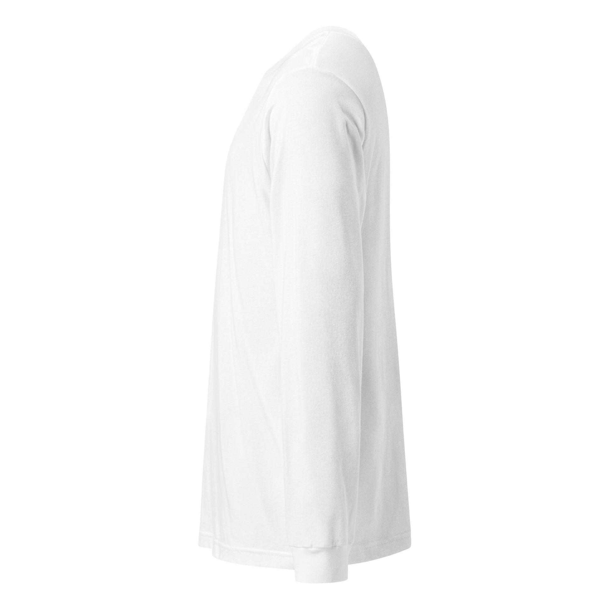 Trinity 3:16 Logo Christian long sleeve tee in white— Trinity 3:16 faith apparel