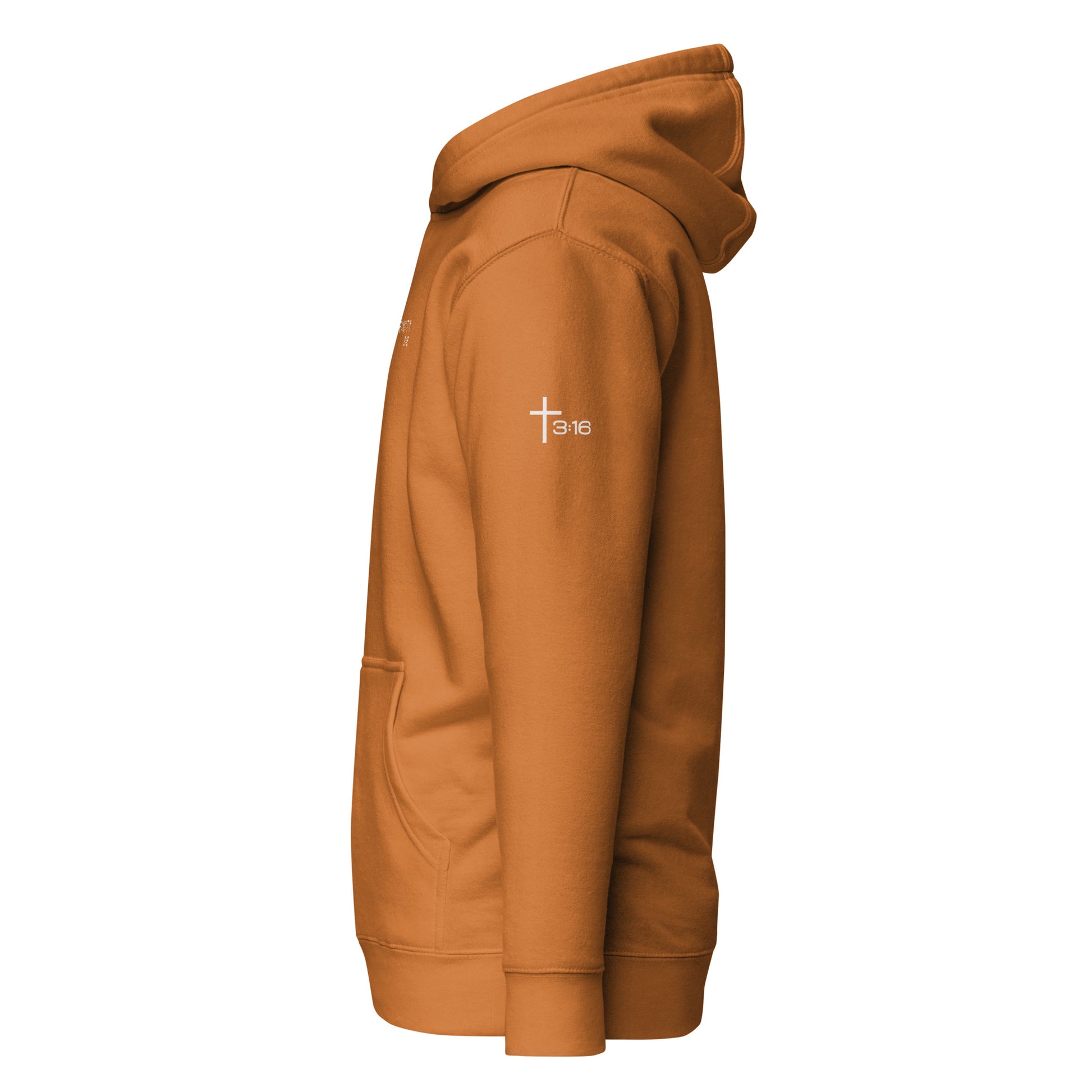 T316 Logo Christian hoodie in autumn— Trinity 3:16 faith apparel