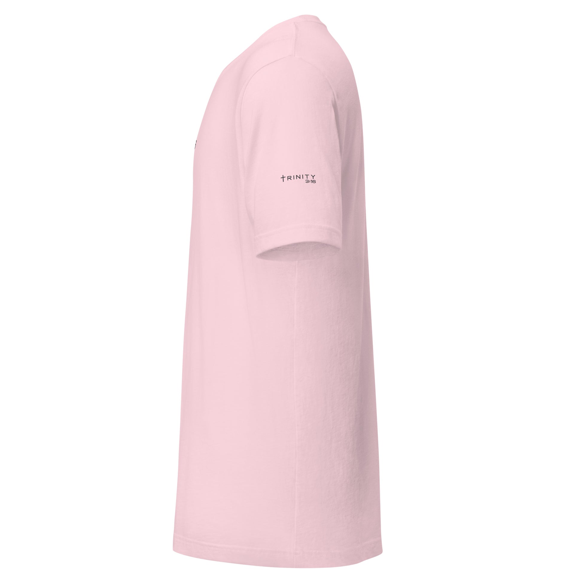 T316 Icon Christian tee in pink— Trinity 3:16 faith apparel