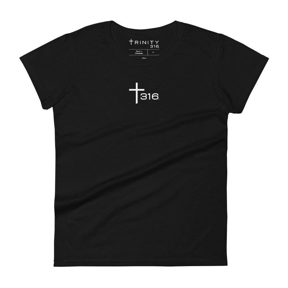 Trinity 316 ICON Woman's Short Sleeve  T-Shirt | Black