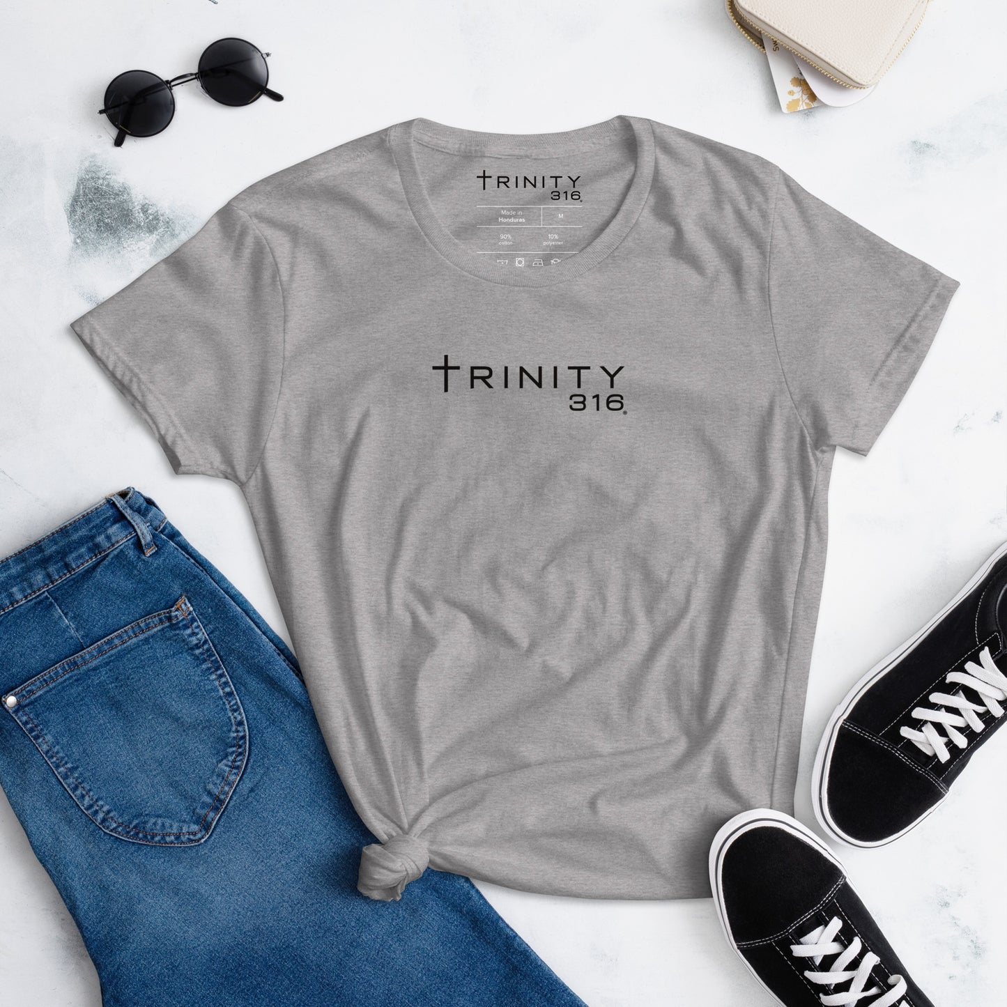 Trinity 316 Woman's Short Sleeve T-Shirt | Grey Heather