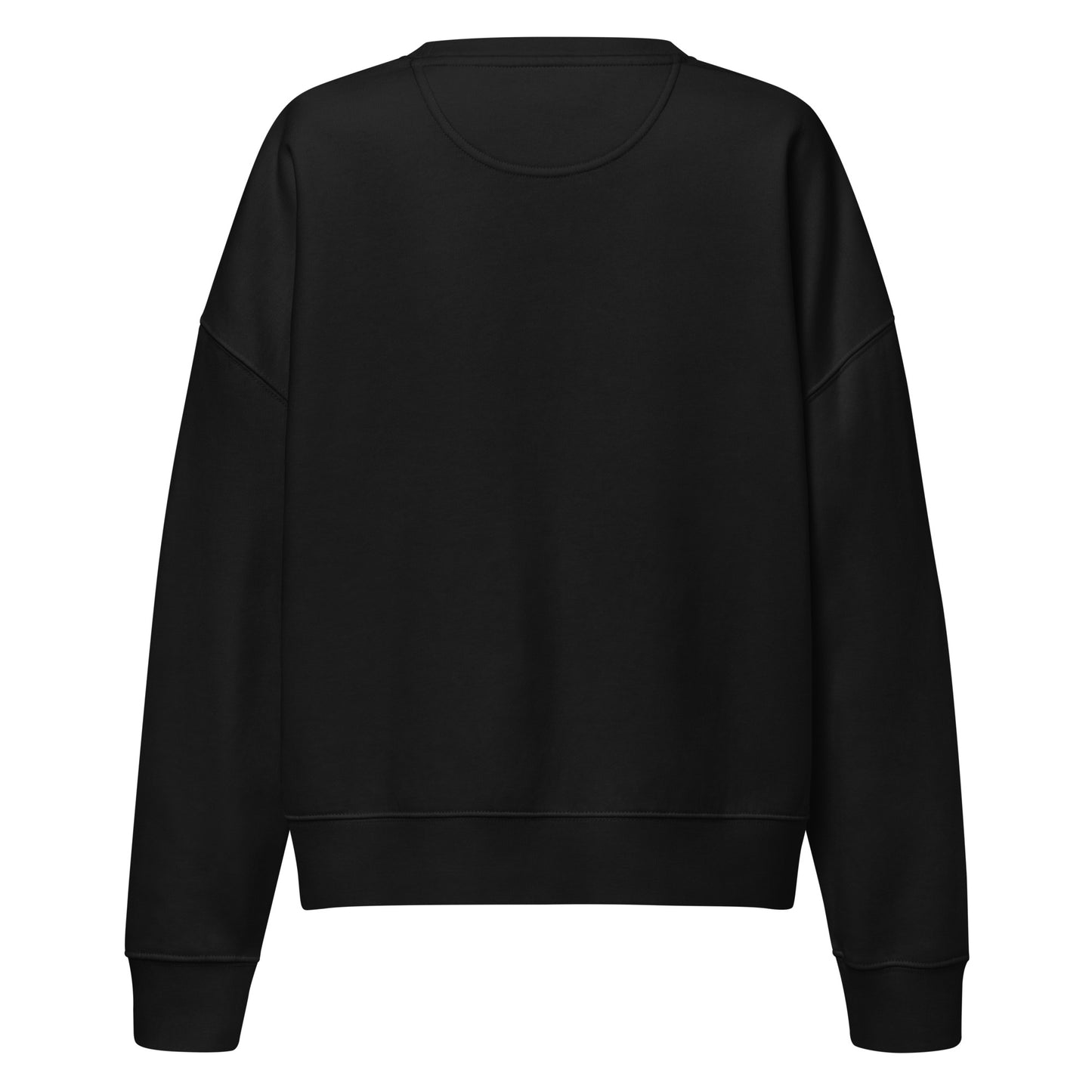 Trinity 3:16 Logo Christian womens crewneck in black— Trinity 3:16 faith apparel