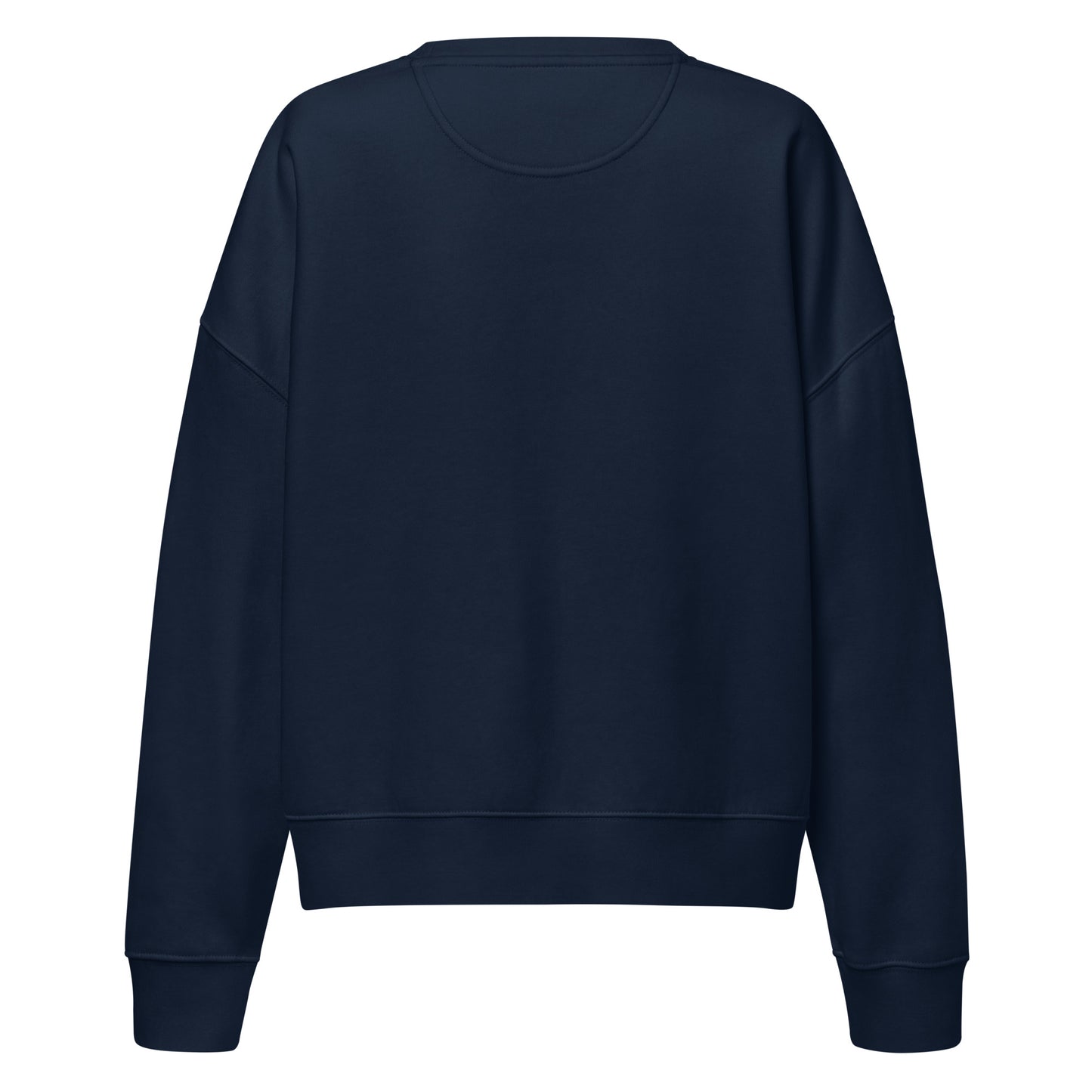 Trinity 3:16 Logo Christian womens crewneck in navy— Trinity 3:16 faith apparel