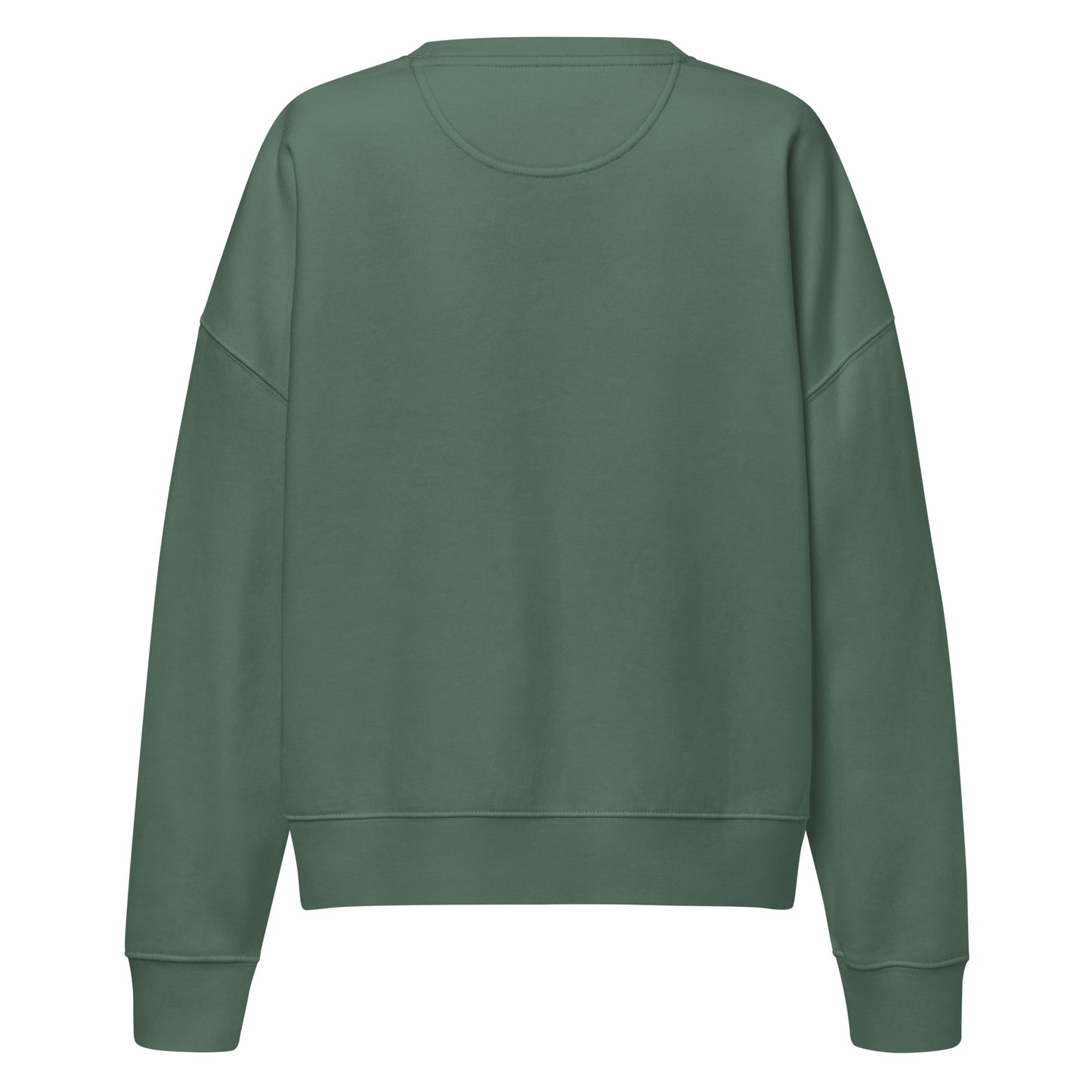 Trinity 3:16 Logo Christian womens crewneck in grean— Trinity 3:16 faith apparel