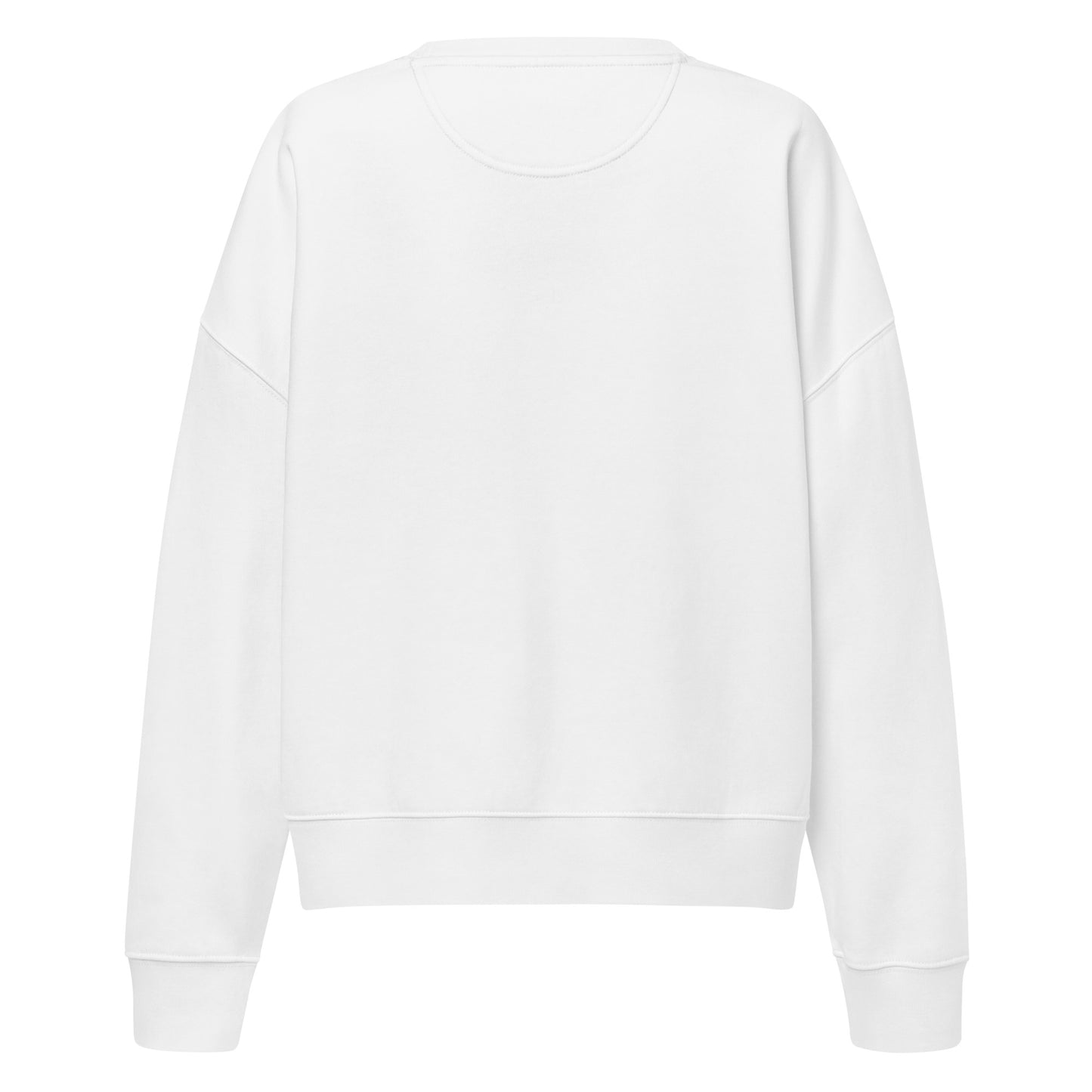 Trinity 3:16 Logo Christian womens crewneck in white— Trinity 3:16 faith apparel
