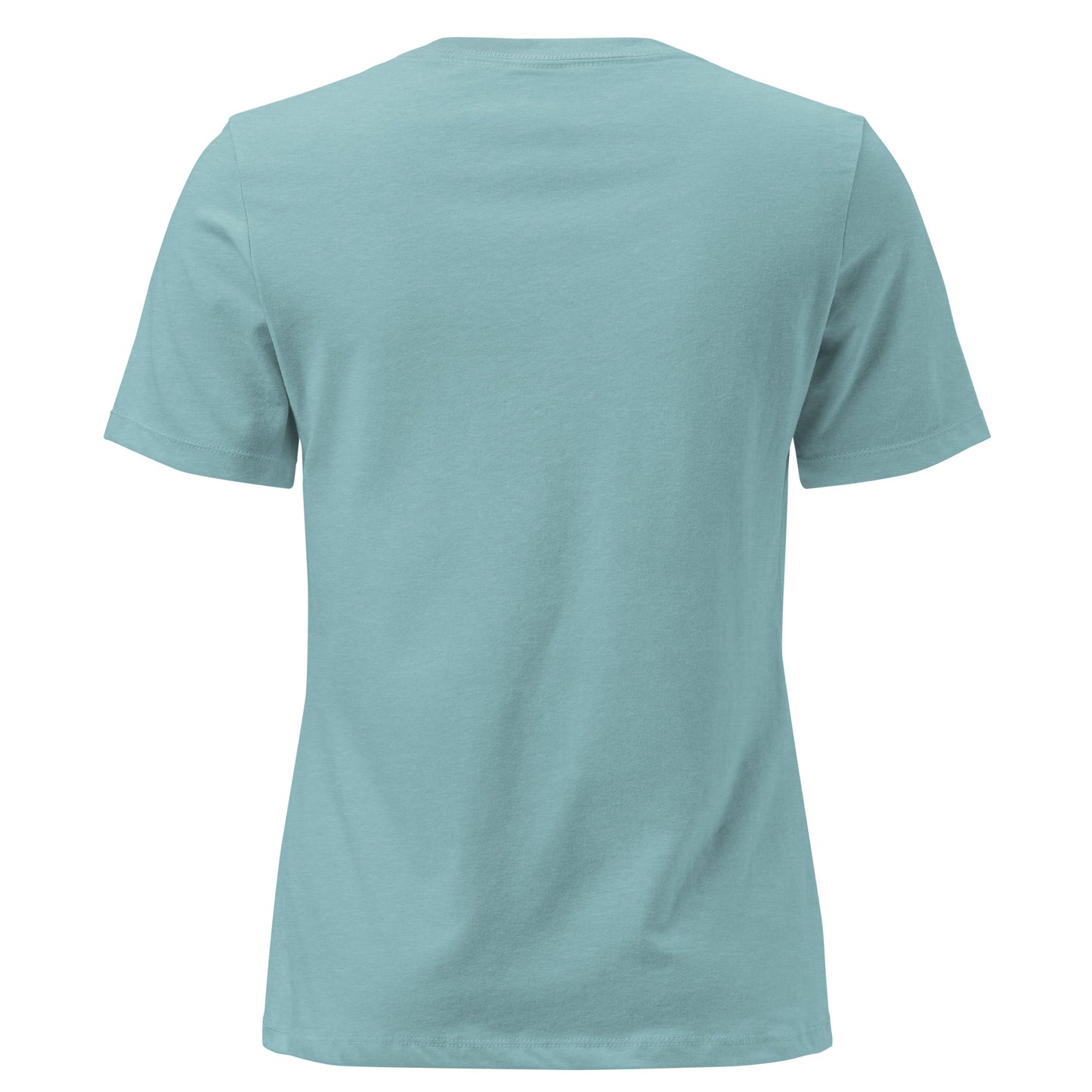 Trinity 3:16 Logo Christian womens tee in heather blue lagoon — Trinity 3:16 faith apparel